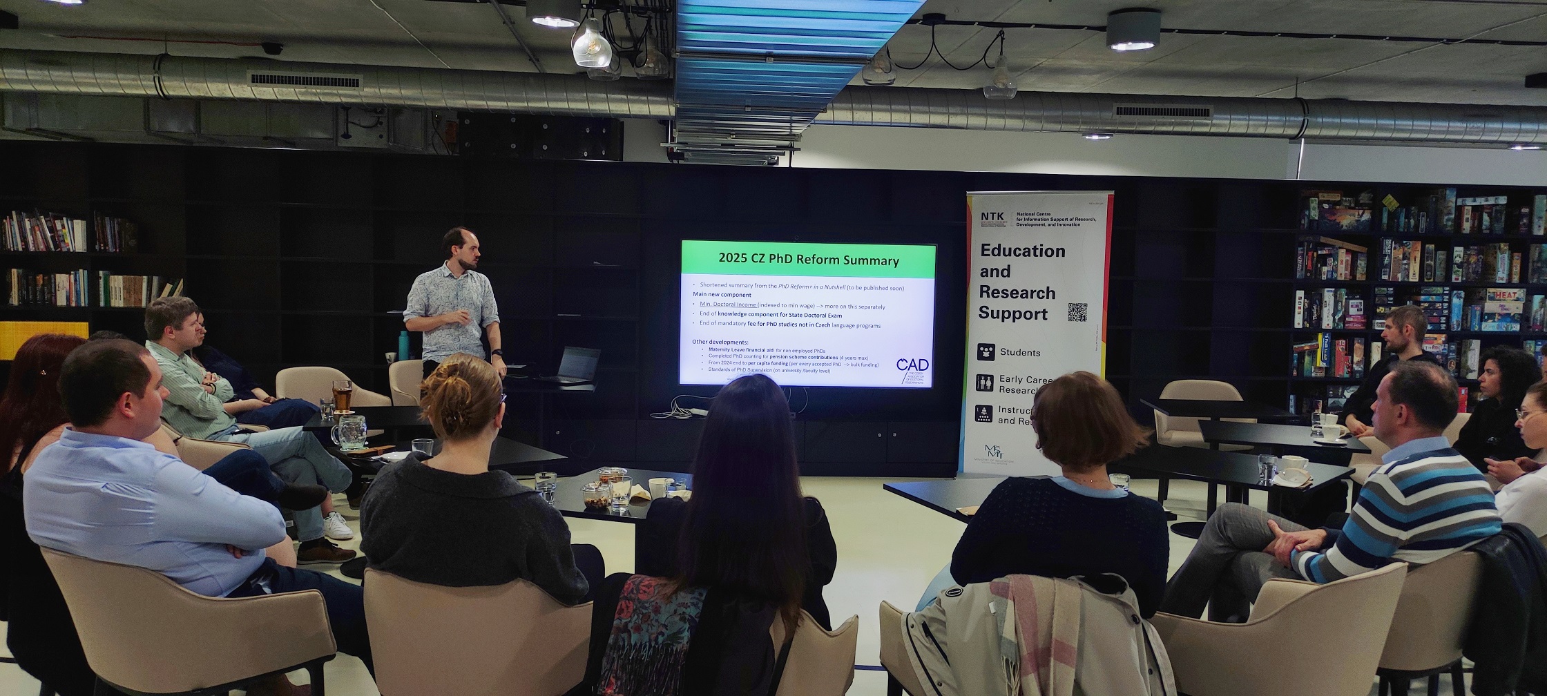 The first Talks & ShareSpace for PhD+ meetup on April 24, 2025